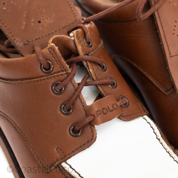 Polo Golf Ralph Lauren Women's Shoes 6 Saddle Kiltie Oxford Ivy Preppy Vintage 2 - Picture 8 of 11